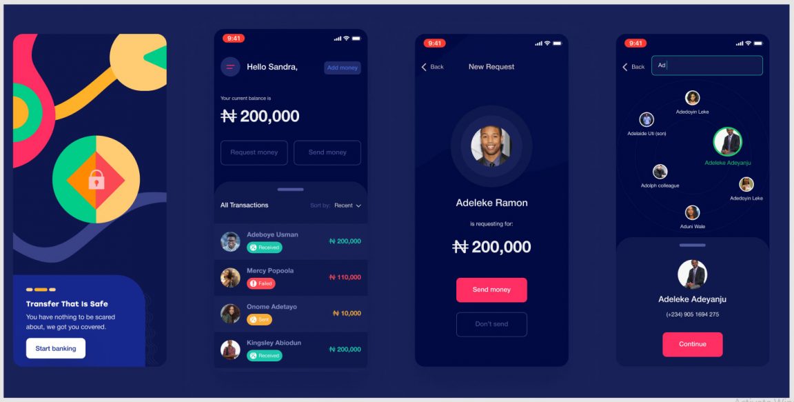 Figma Fintech App Concept Design Free Figma Template