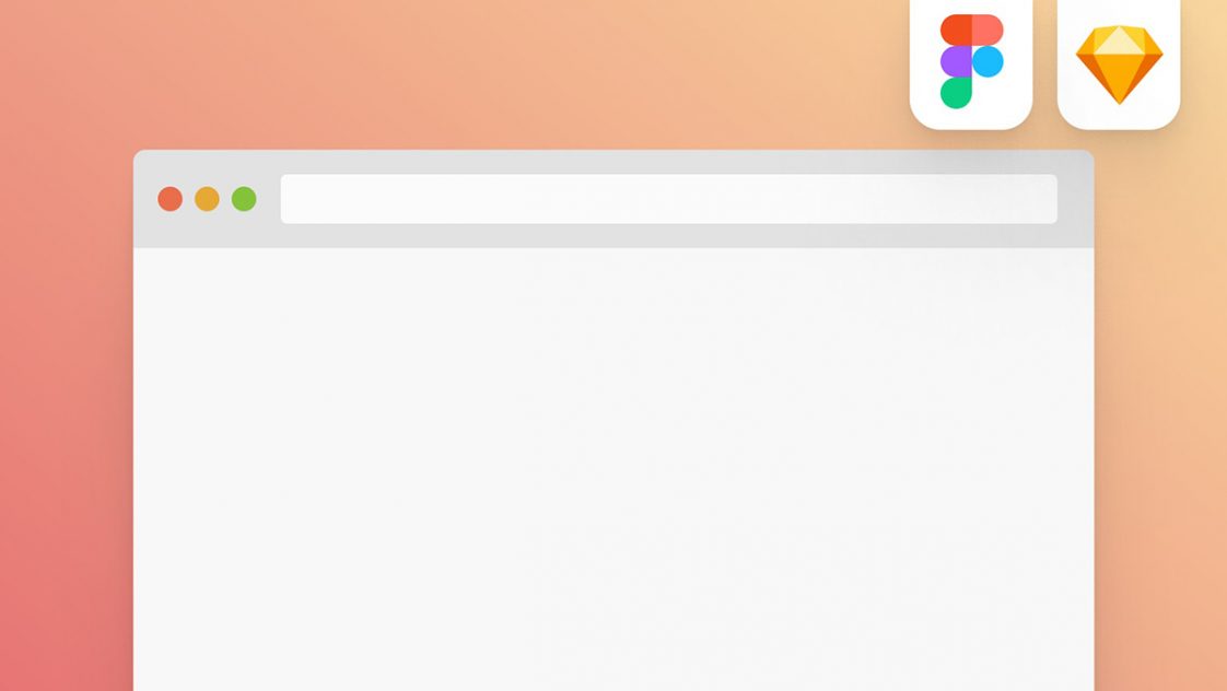 Free Browser Mockup Flat UI Fig and Sketch Files - Free Figma Template