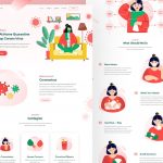 Coronavirus Figma Website Landing Page