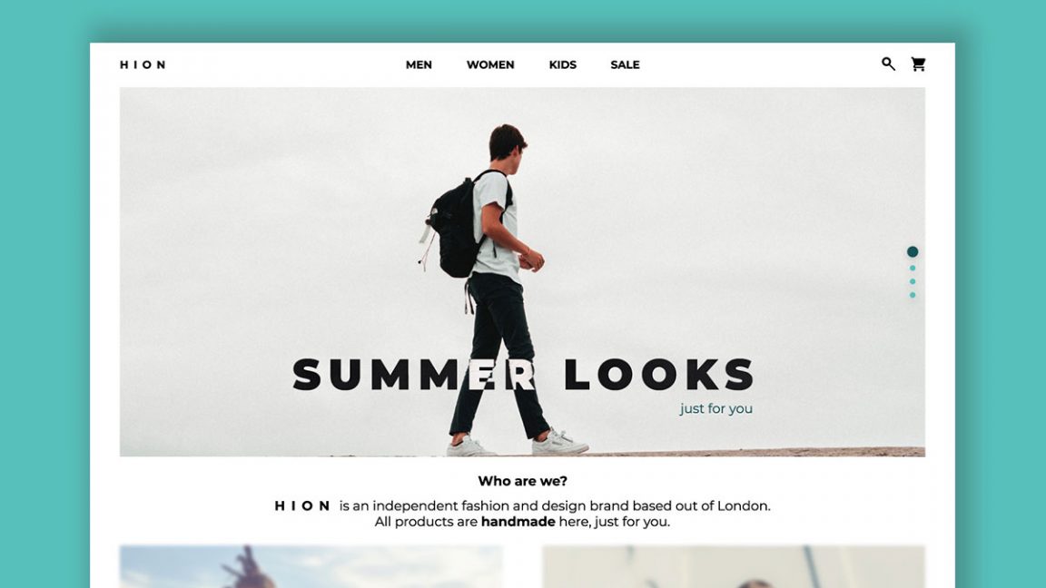 Fashion Clothing Store Web UI Design Template Figma Free - UIKitFree
