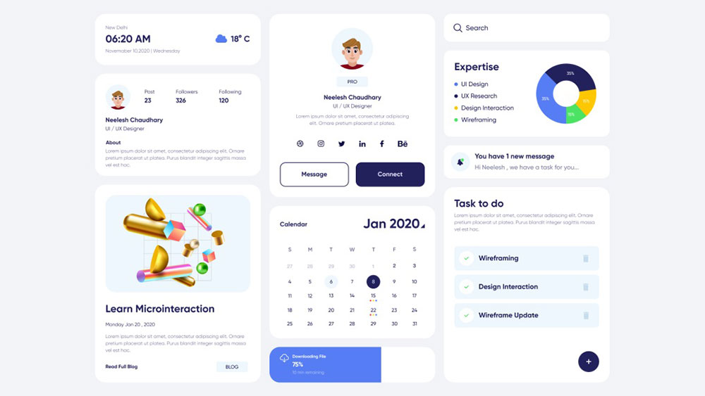 Free App User Interface Elements Figma File - Free Figma Template
