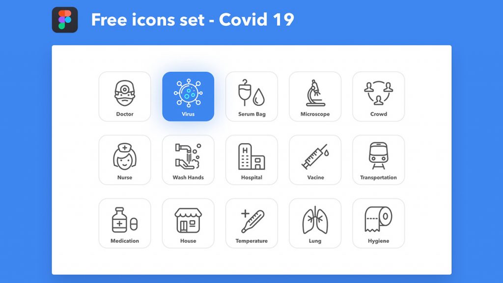 Figma Health and COVID Icons