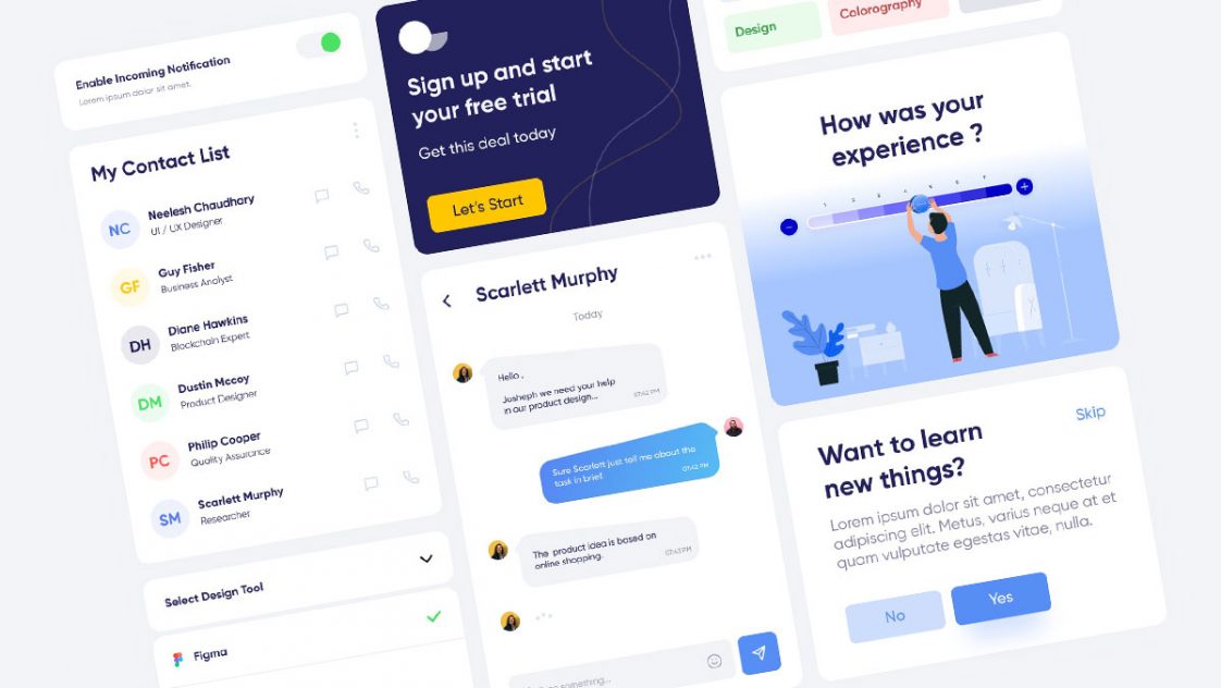 Free Figma Basic and Minimal UI Elements Set 2 - Free Figma Template