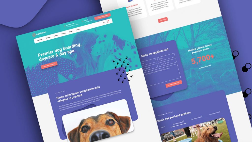 Dog Daycare Figma Website Template