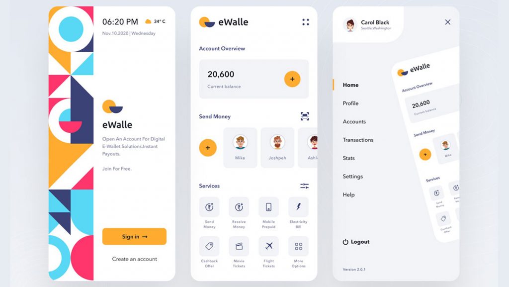 Figma eWallet Mobile App Template
