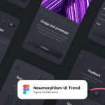 Figma neumorphic dark elements