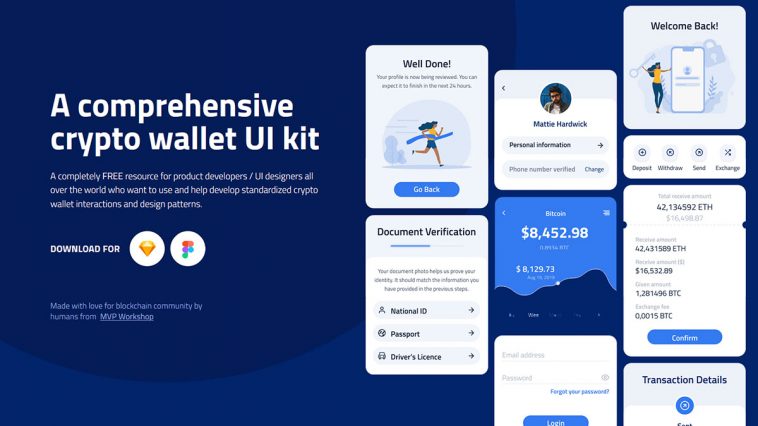 Free Figma Crypto Wallet UI Kit - Free Figma Template