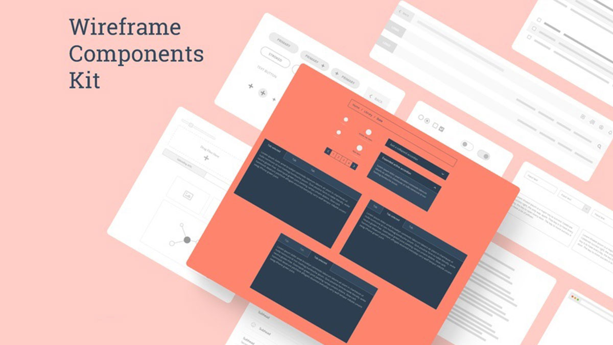 Free Wireframe Components Kit for Desktop - Free Figma Template