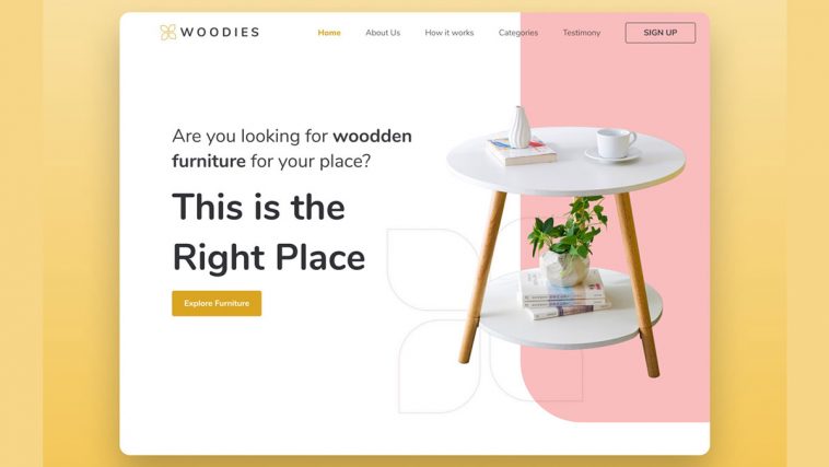Furniture Online Shop Landing Page Figma Template