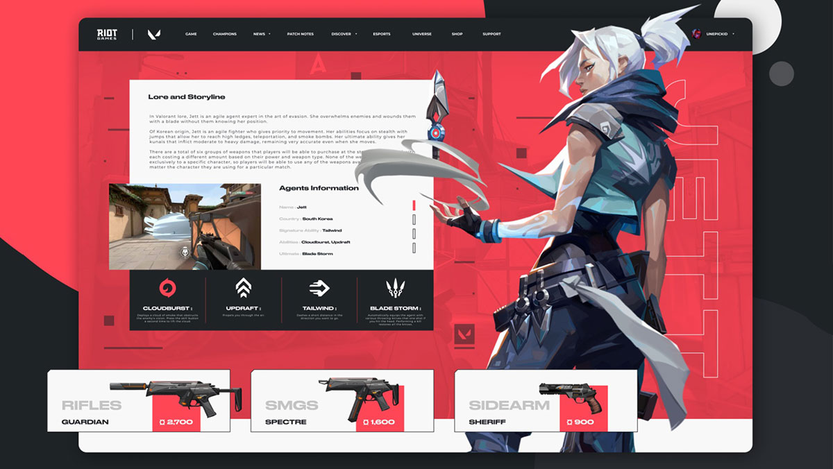 Gaming Website Concept Figma Template 