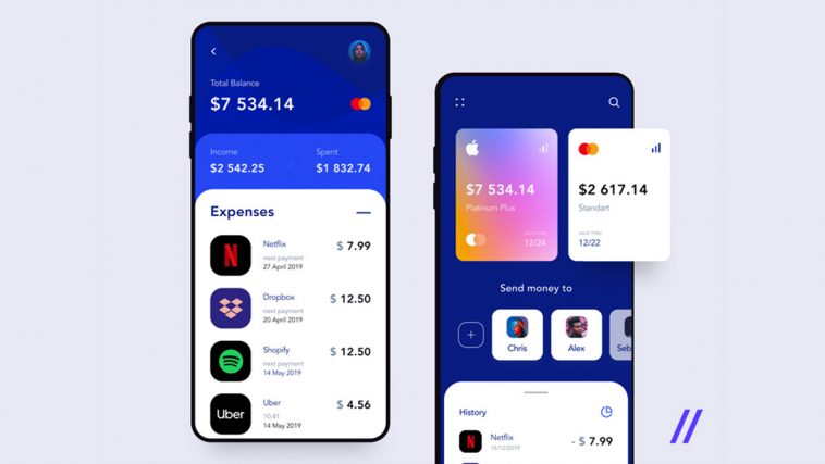 Mobile Banking Finance App UI Figma Template