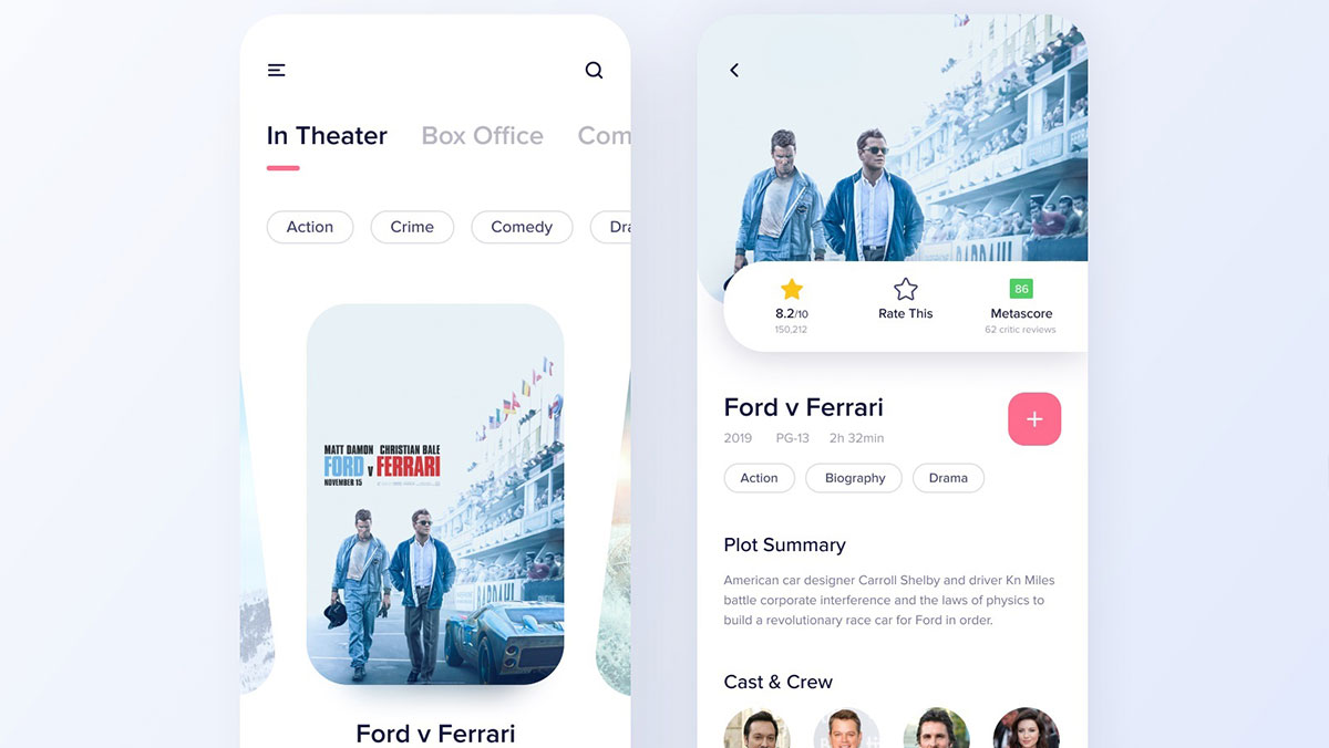 Free Movie Review App Concept Figma Figma Template