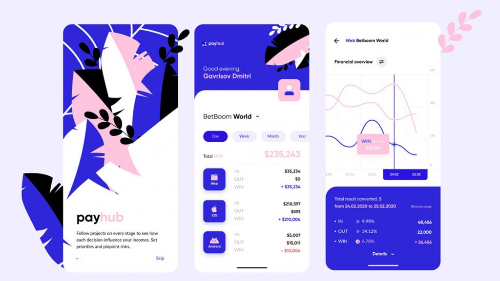 Payhub Finance App Concept Figma Template