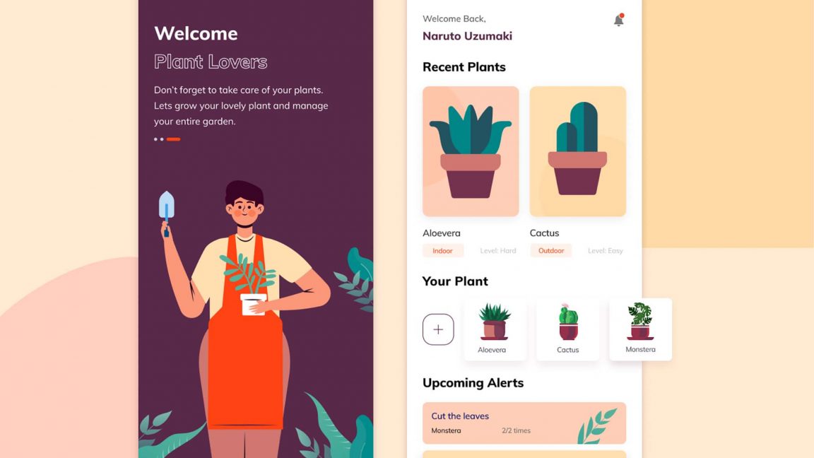 Free Figma Plants E-commerce App Template - Free Figma Resources