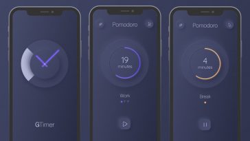 Pomodoro Timer with Figma Neumorphism UI Template