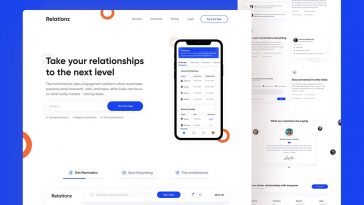 Relationz Figma Website Landing Page