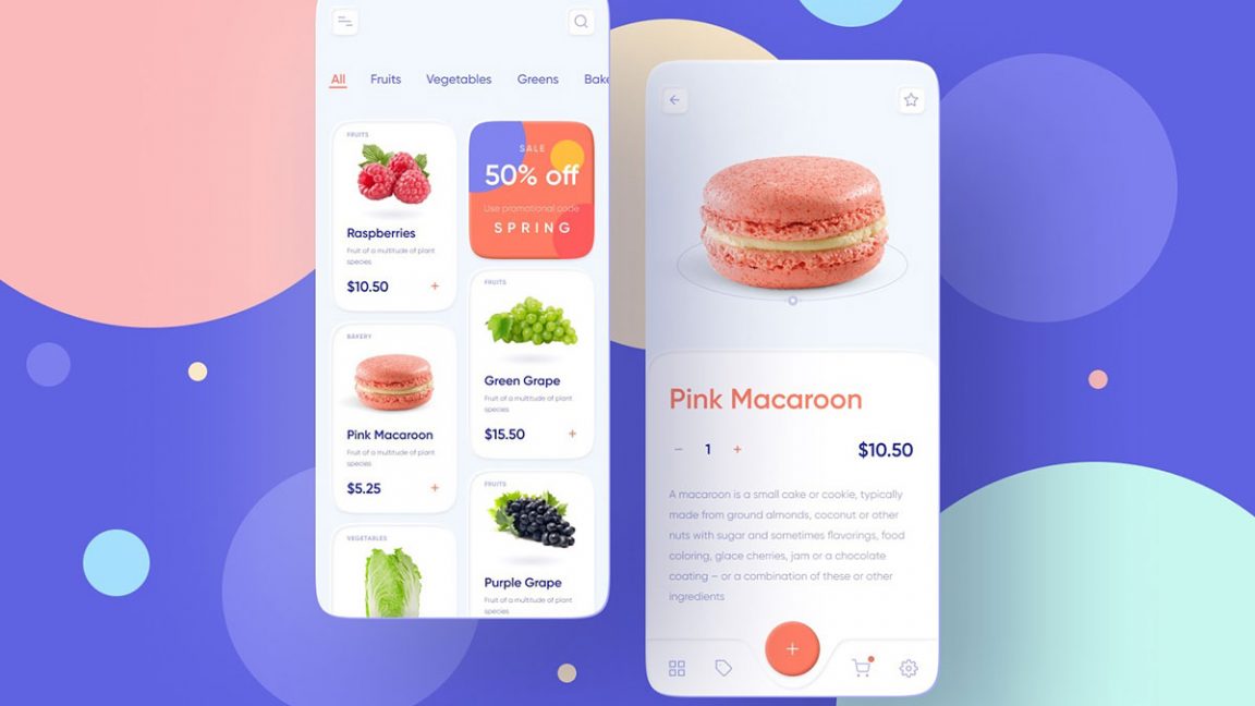 Free Food Ordering Figma App Template - Free Figma Template