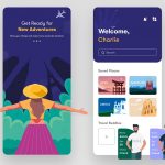 figma travel app screen