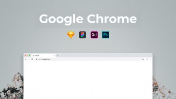 Google Chrome website mockup