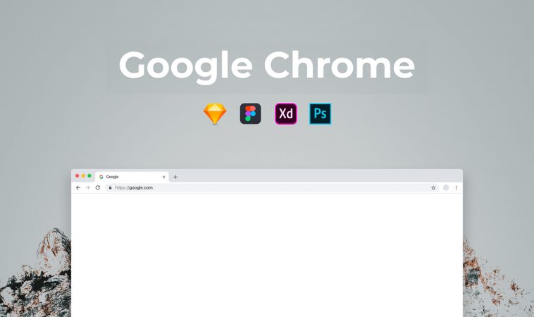 Google Chrome website mockup