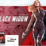 Black Widow Website Animated Hero Concept Template