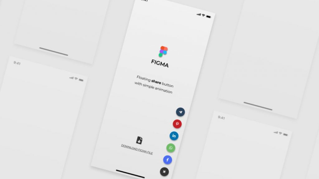 Figma Floating Share Buttons .fig file