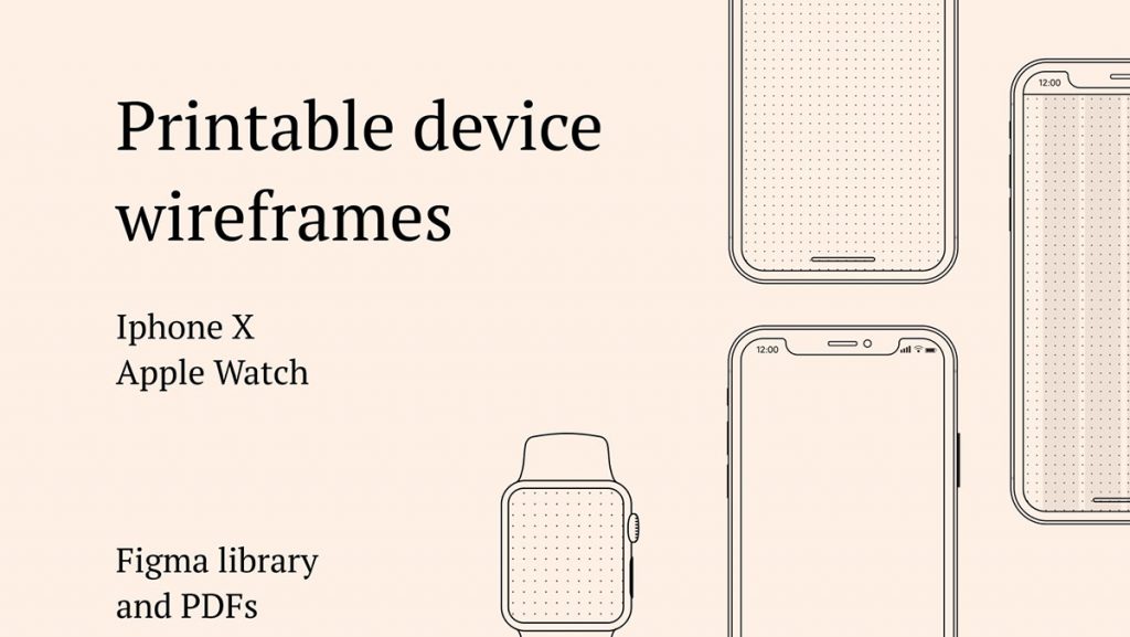 Printable Device Wireframes for Figma