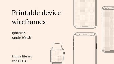 Printable Device Wireframes Figma