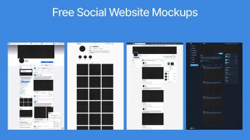Free Social Websites Mockups