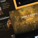 Gameing Website Figma Landing Page Template