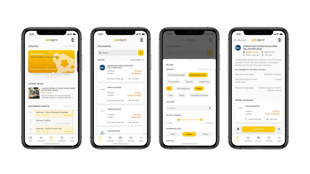 Job Searching App Concept Figma Mobile App Template