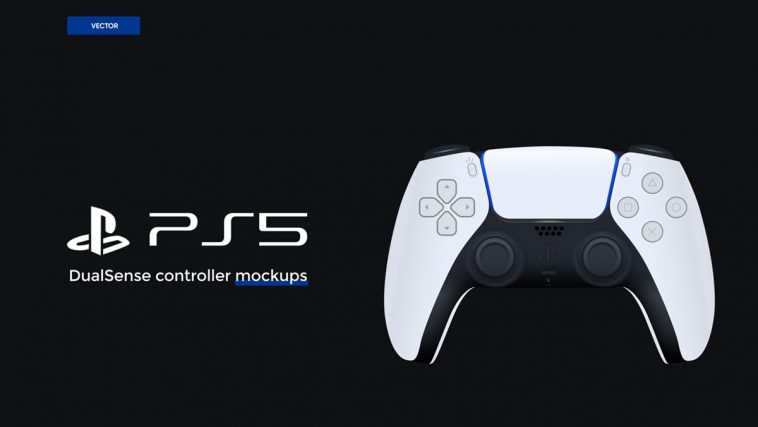 PS5 controller Figma mockup illustration