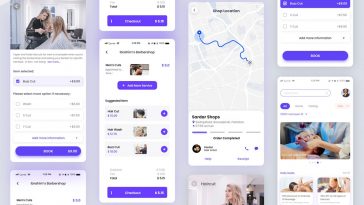 Salon App Find and Booking Service Figma Template
