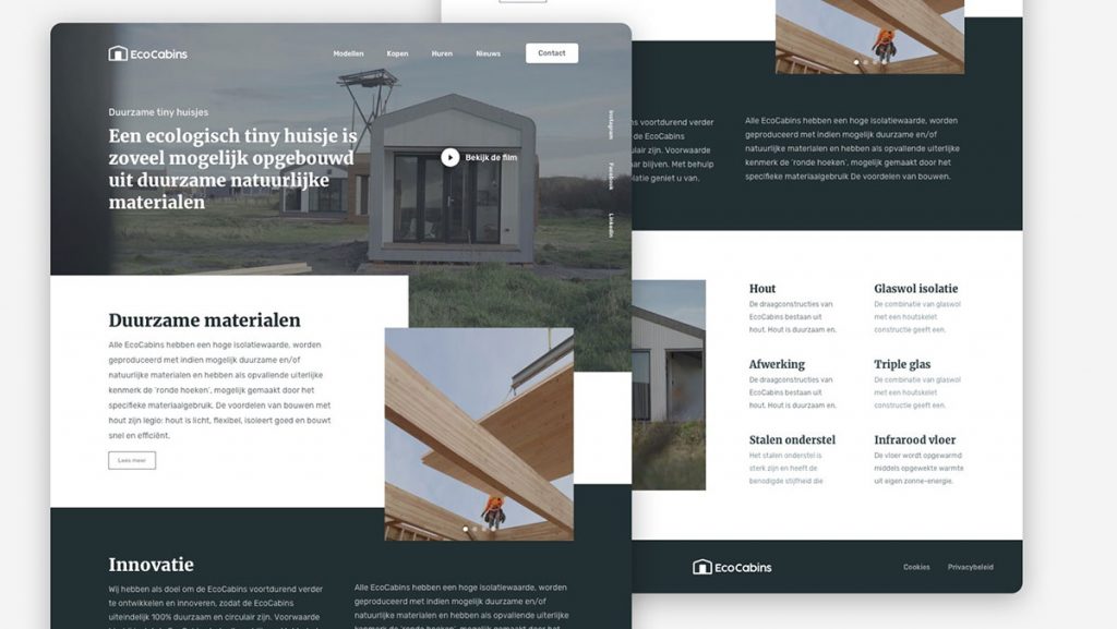 Tiny Houses Figma Landing Page Template