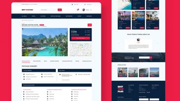 Tour Plan Hotel Booking Website Template Figma