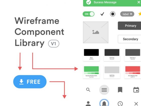 Free Wireframe Figma Component Library - Free Figma Template