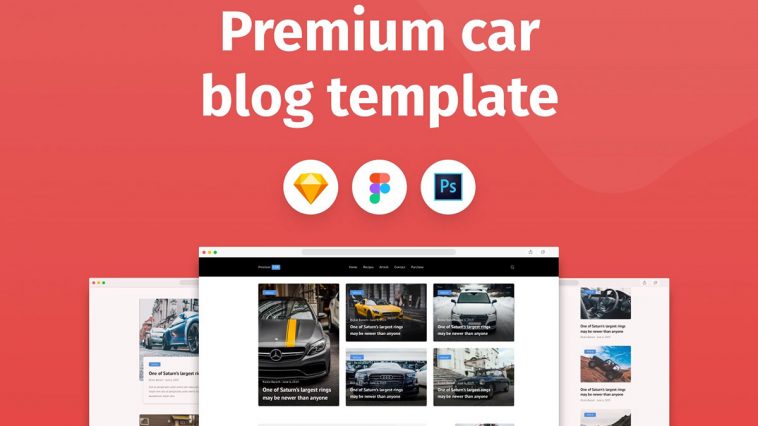 Free Car Blog Figma Website Templates - Free Figma Template