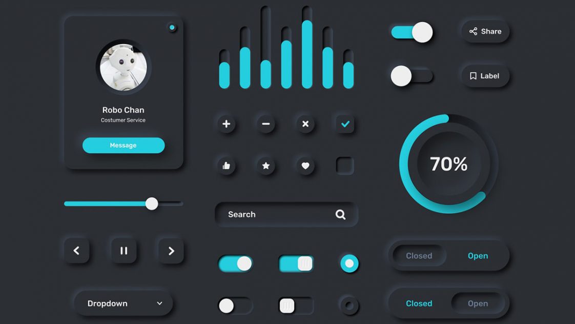 Free Figma Neumorphic UI Kit - Free Figma Template