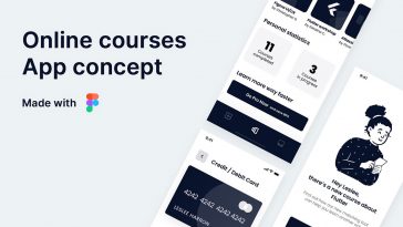 Figma Online Course Mobile App UI