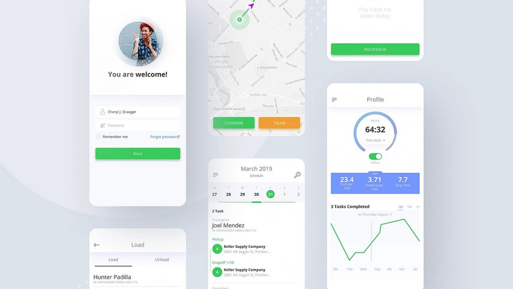 Figma Transportation App Template