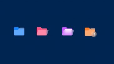 Free Glassy Folder Figma Icons
