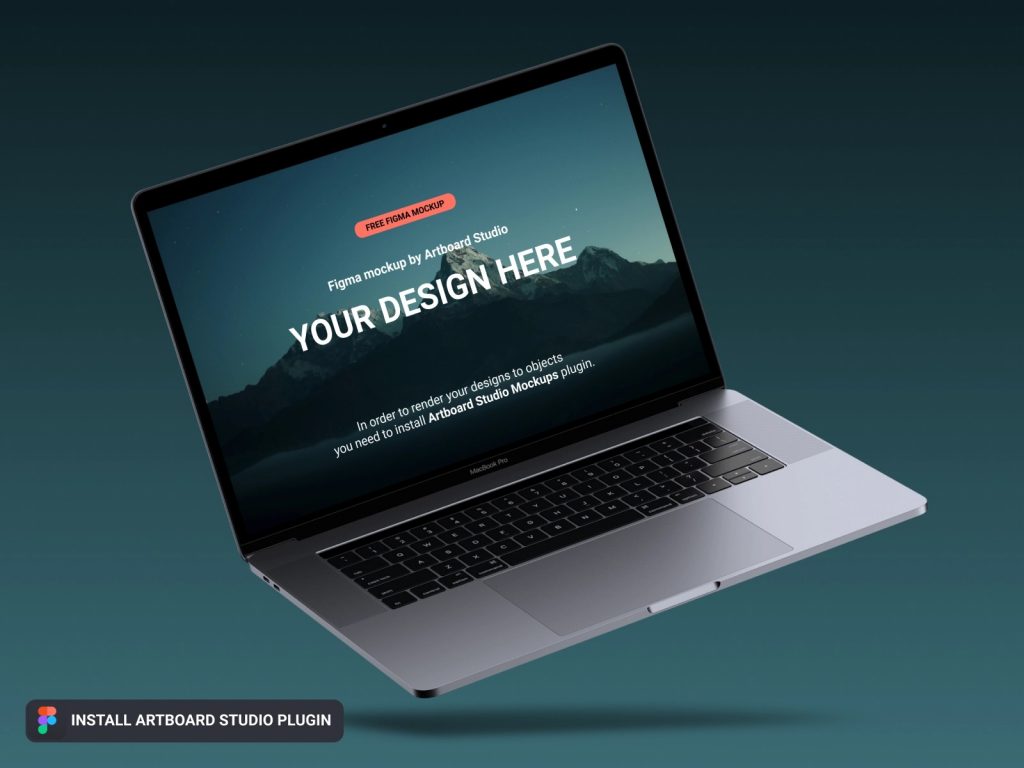 Free MacBook Mockup For Figma