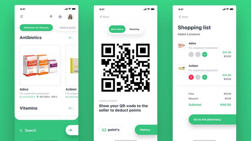 Online Pharmacy Mobile App Template Figma
