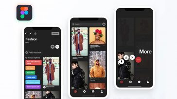 Pinterest Dark Figma Freebie