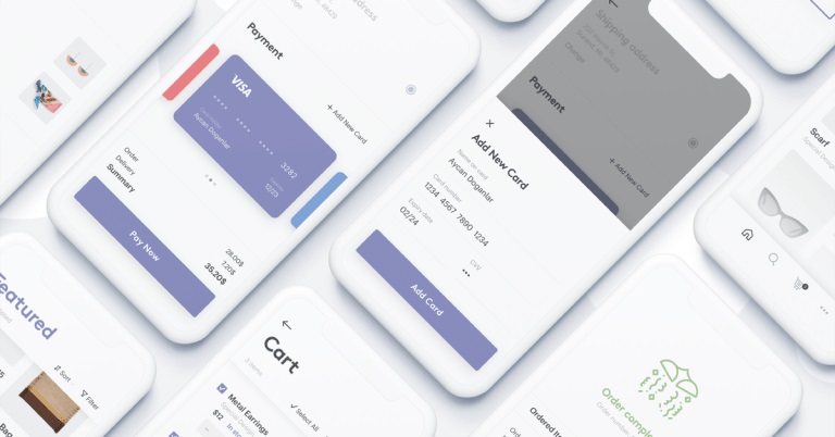 Figma Mobile Credit Card Checkout UI