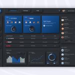 Figma Neumorphism Dark UI Project Manager Dashboard Template