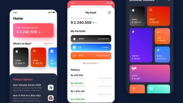 Figma Stock Exchange App Concept Design