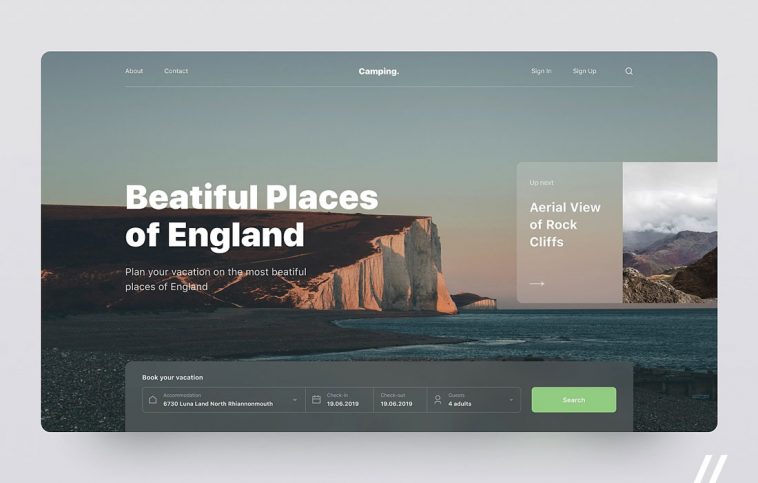 Free Figma Travel Landing Page Template