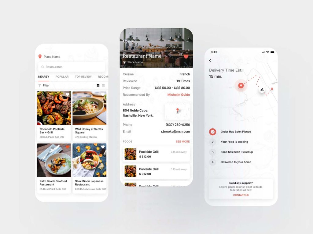 Food Order Delivery Restaurant App Figma