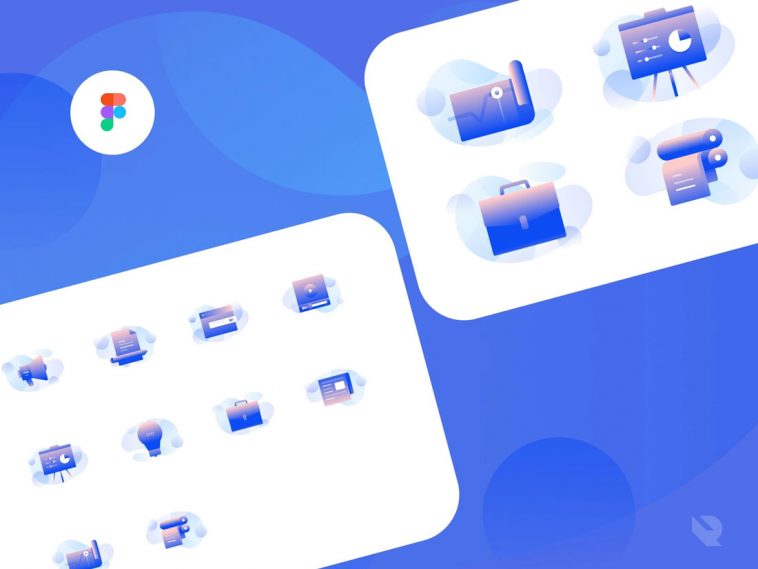 Advertisement Icons Illustration Set for Figma